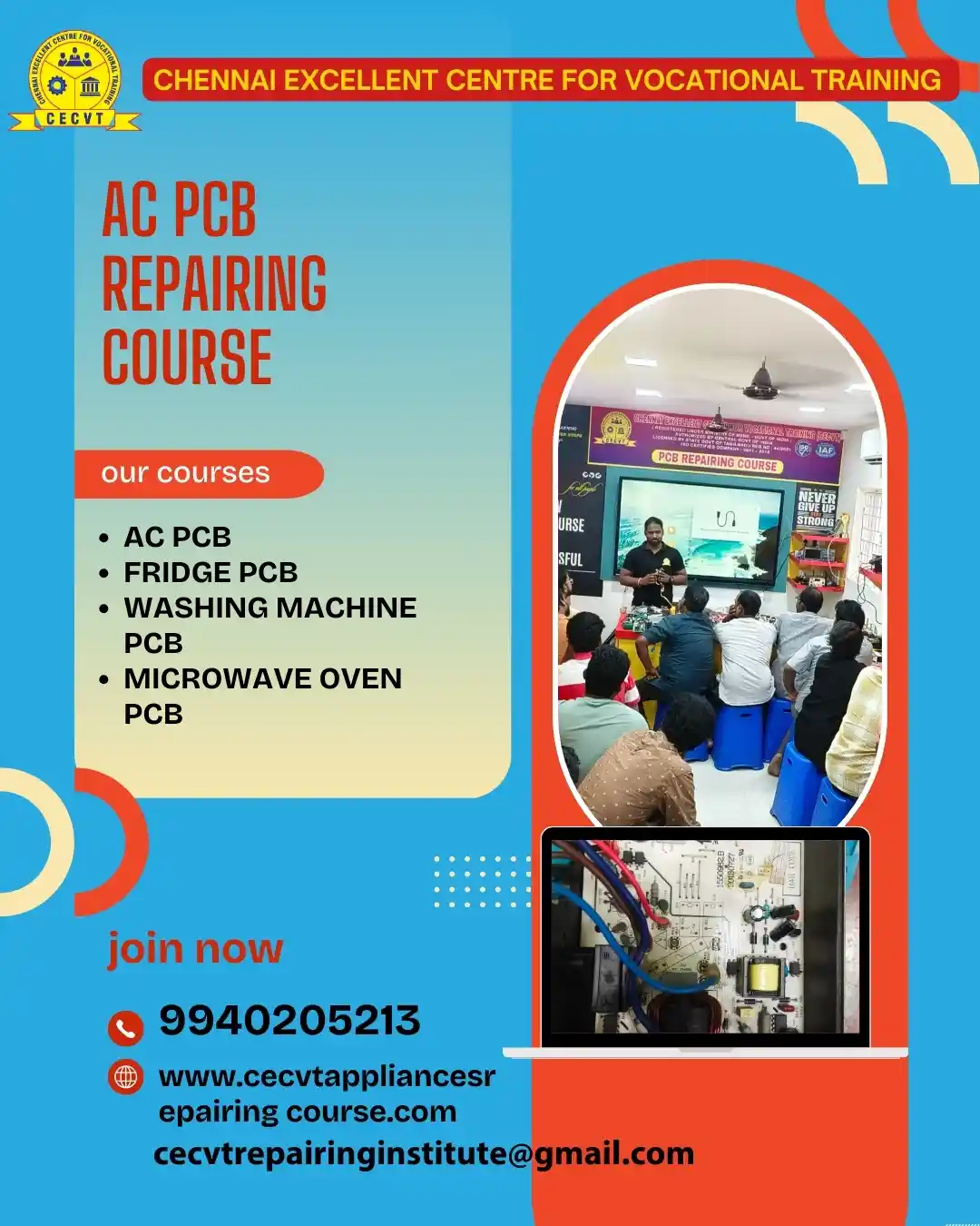 AC PCB Board Mechanic Course in Paschim Medinipur West Bengal