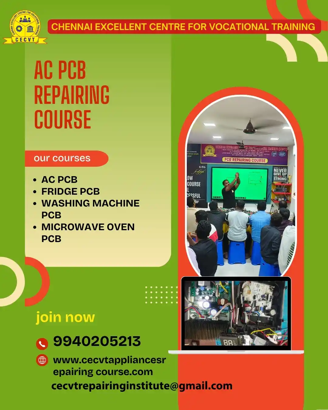 AC PCB Board Mechanic Course in Paschim Medinipur West Bengal