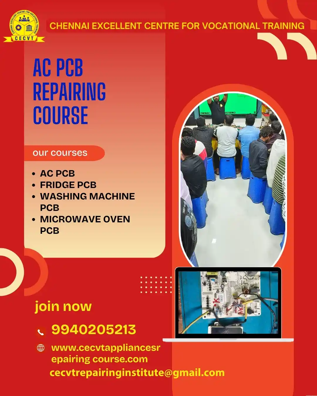 AC PCB Board Mechanic Course in Paschim Medinipur West Bengal