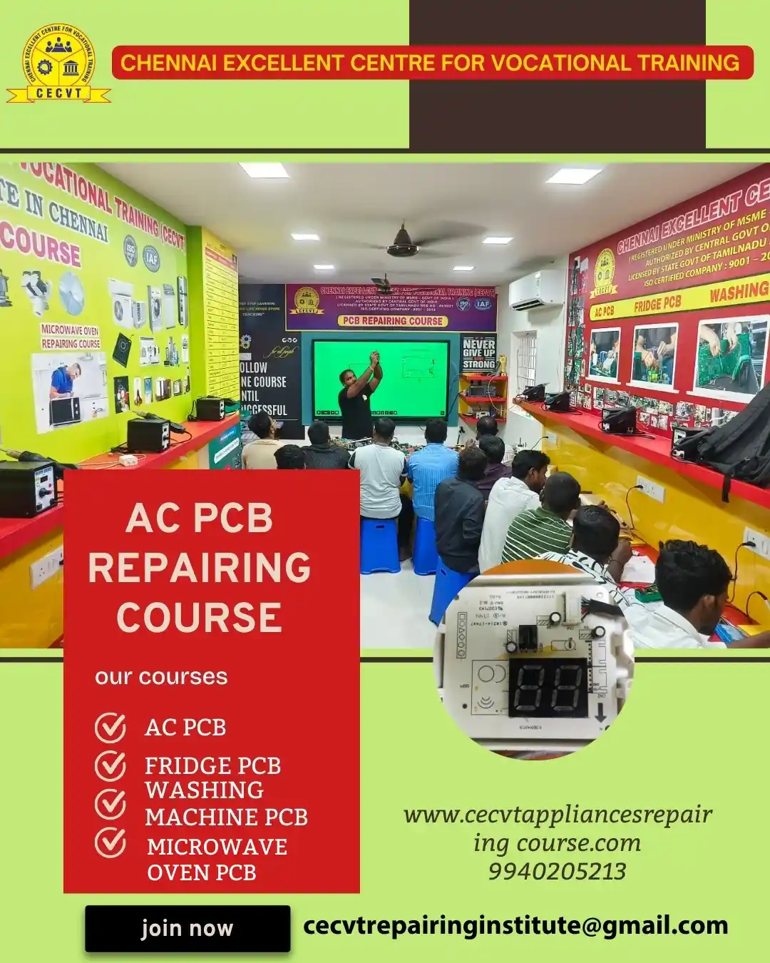 AC PCB Board Mechanic Course in Purulia West Bengal