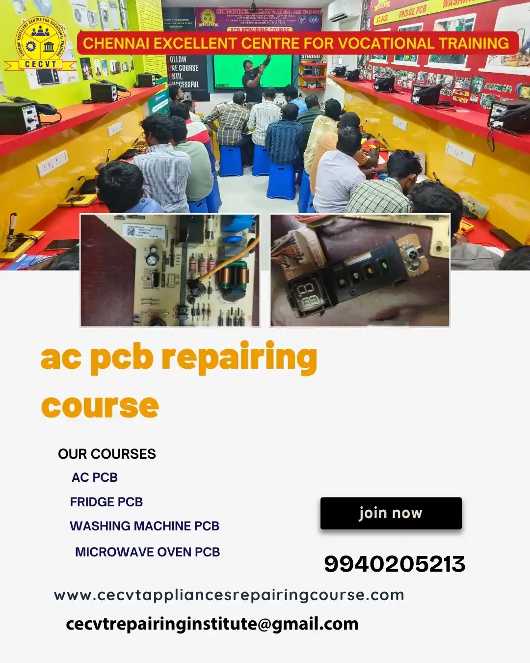 AC PCB Board Mechanic Course in Purulia West Bengal