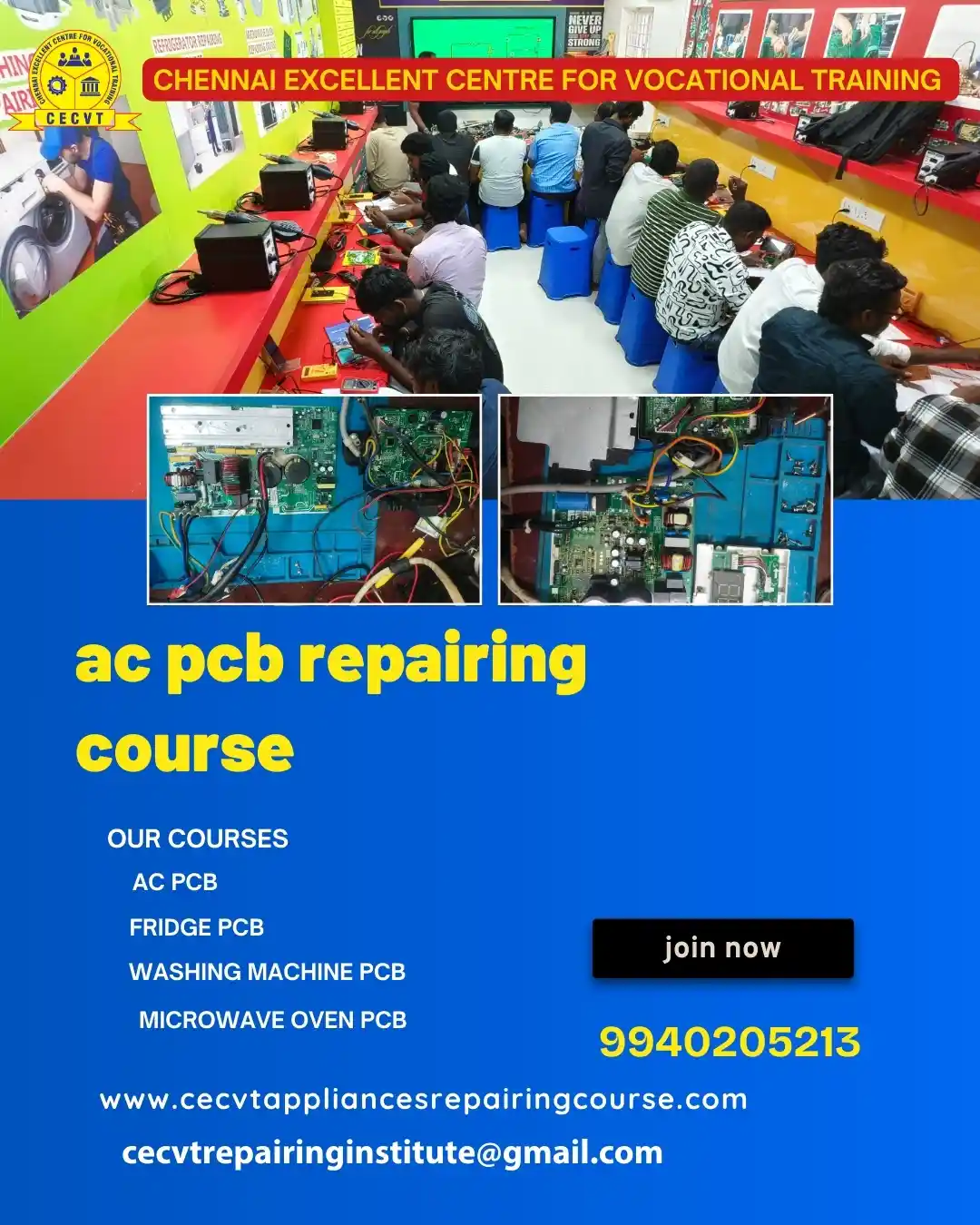AC PCB Board Mechanic Course in Uttar Dinajpur West Bengal