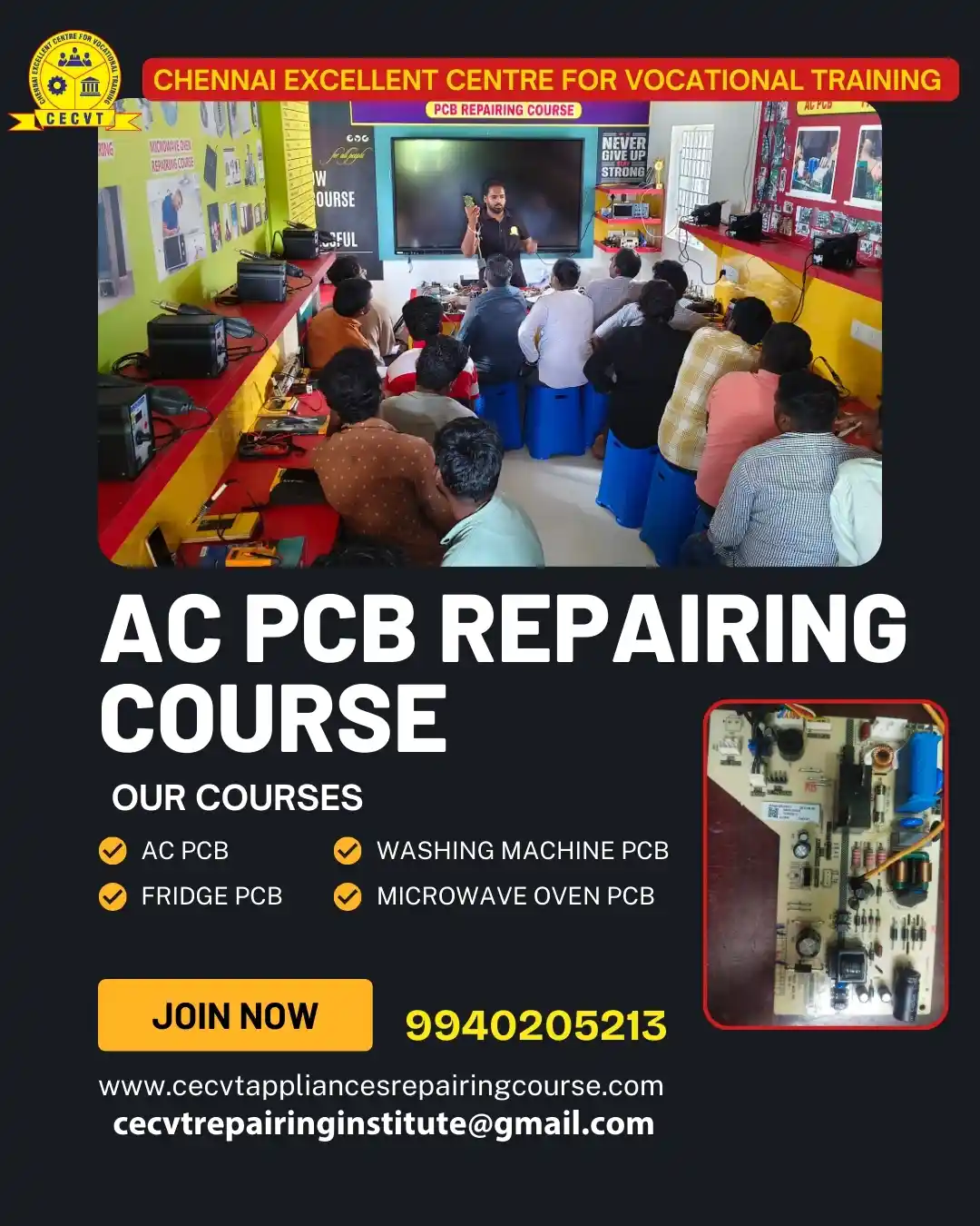 AC PCB Board Mechanic Course in Uttar Dinajpur West Bengal