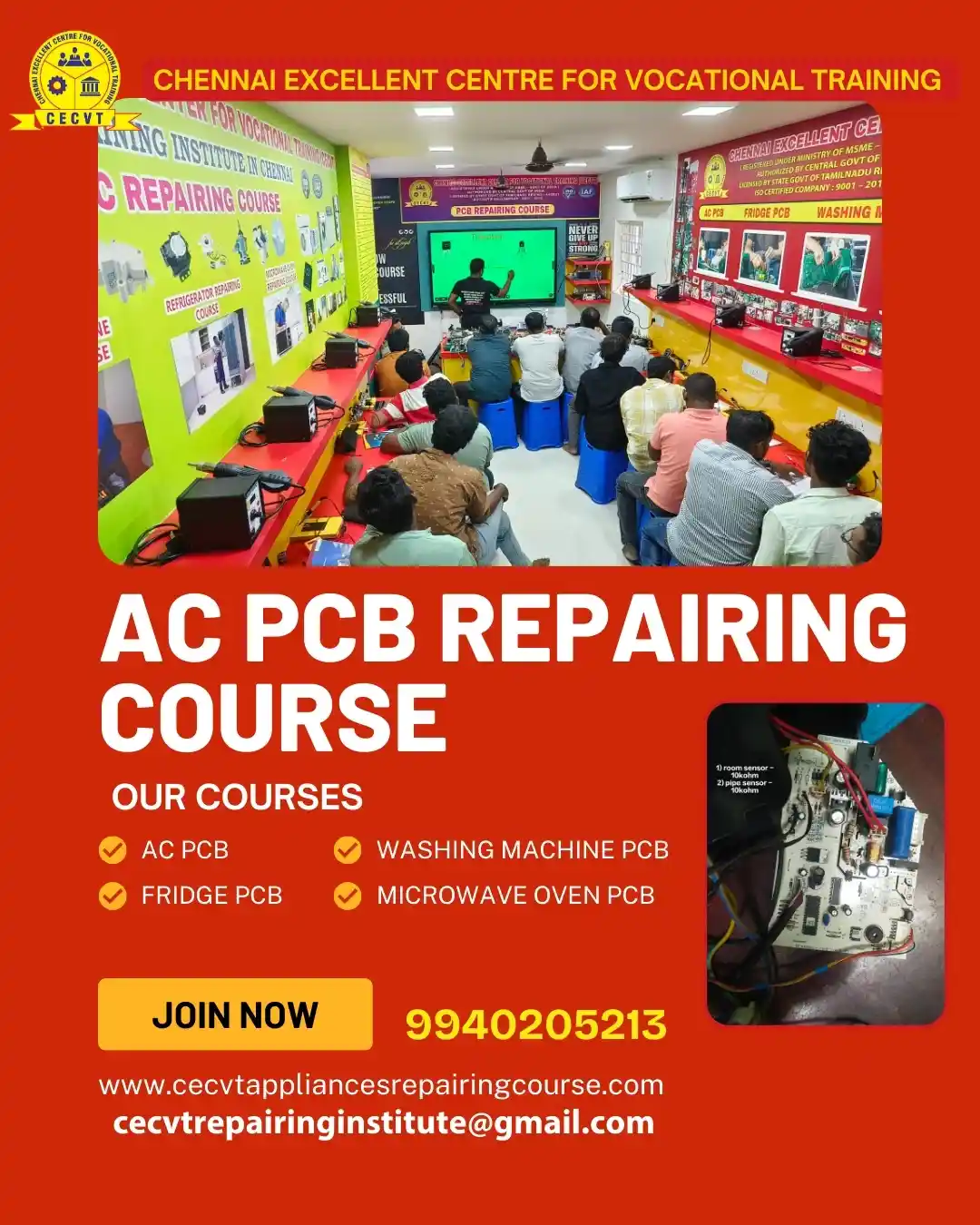 AC PCB Board Mechanic Course in Uttar Dinajpur West Bengal