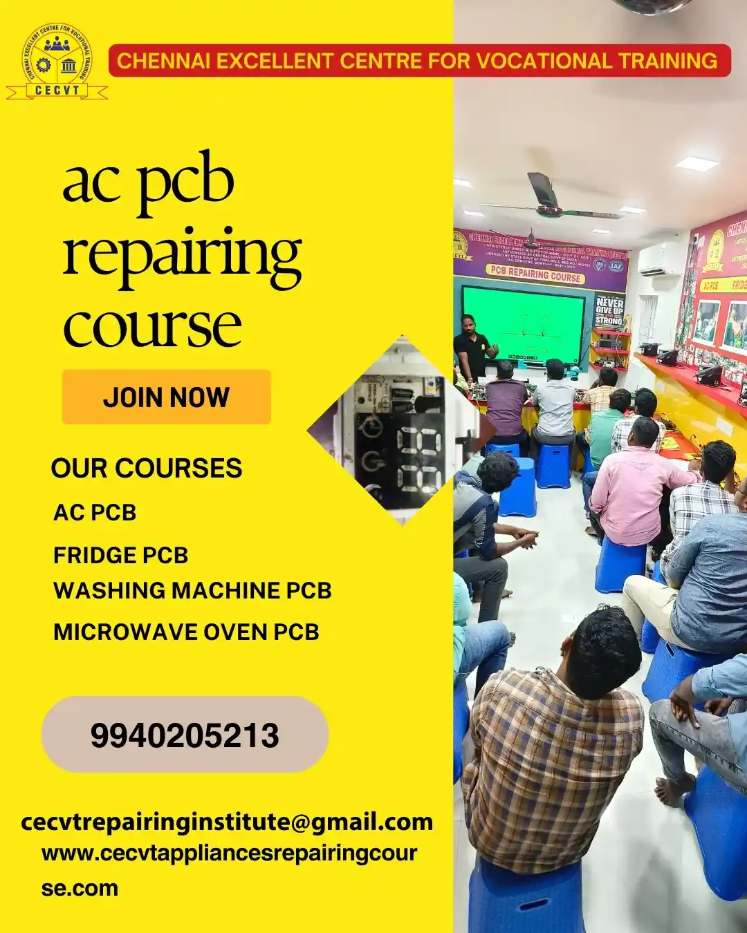 AC PCB Board Mechanic Course in South 24 Parganas West Bengal