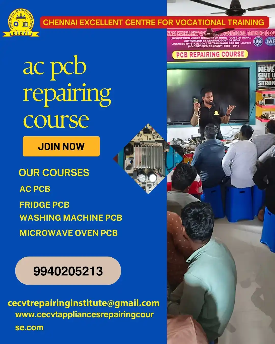 AC PCB Board Mechanic Course in South 24 Parganas West Bengal