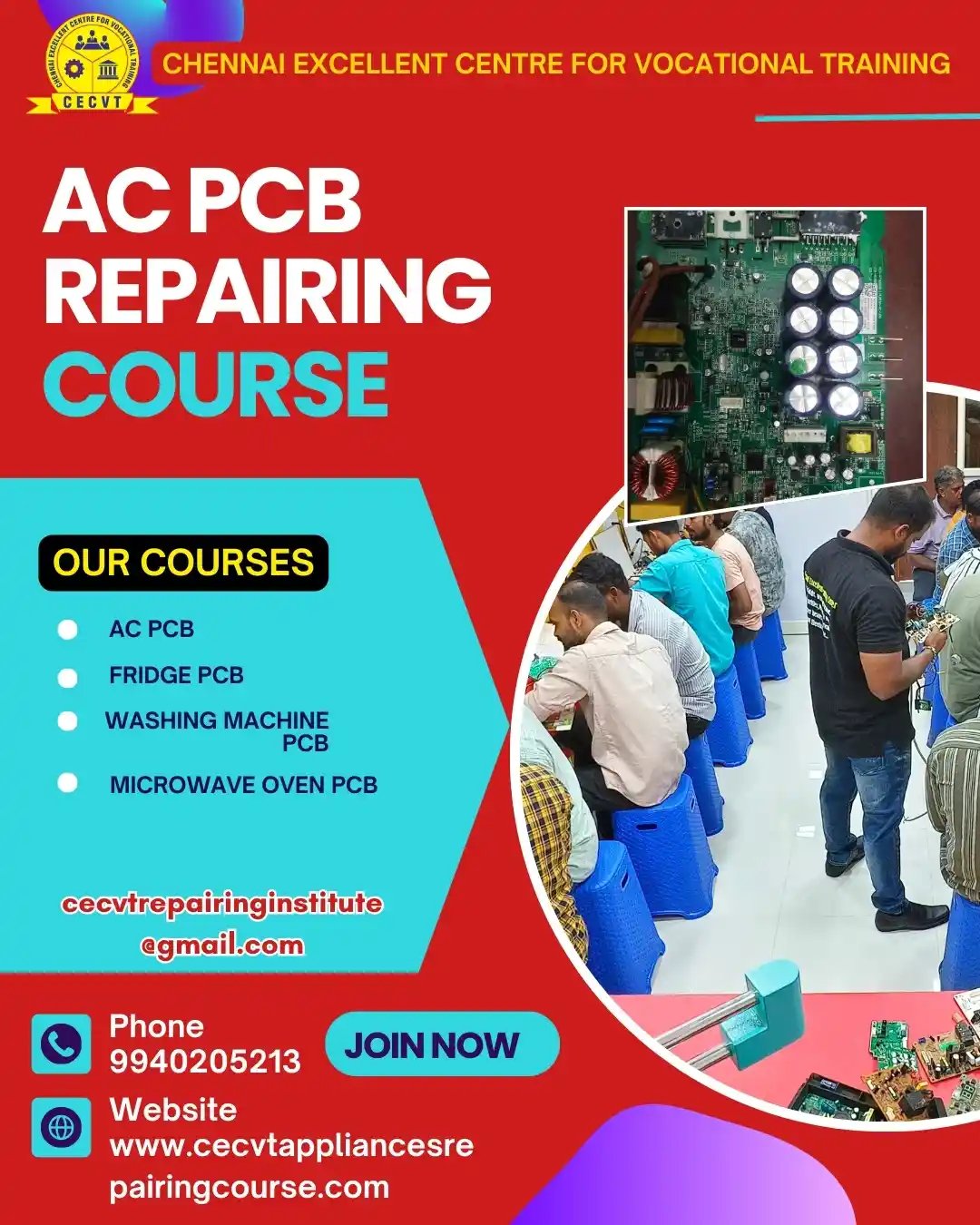 AC PCB Board Mechanic Course in Dhenkanal Odisha