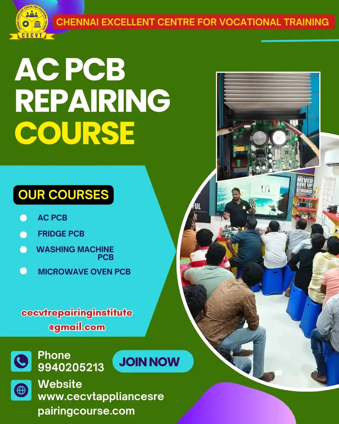 AC PCB Board Mechanic Course in Dhenkanal Odisha