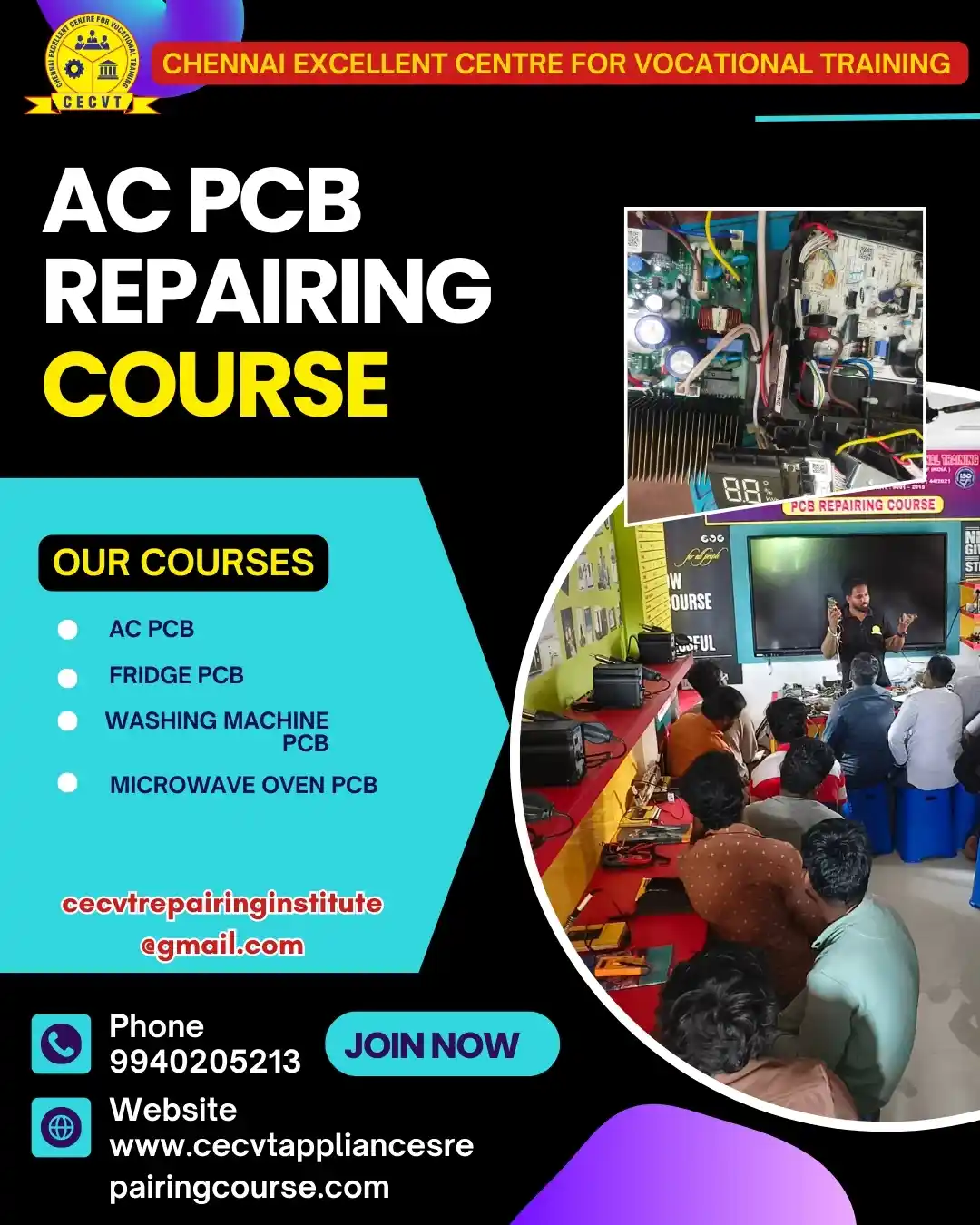 AC PCB Board Mechanic Course in Dhenkanal Odisha