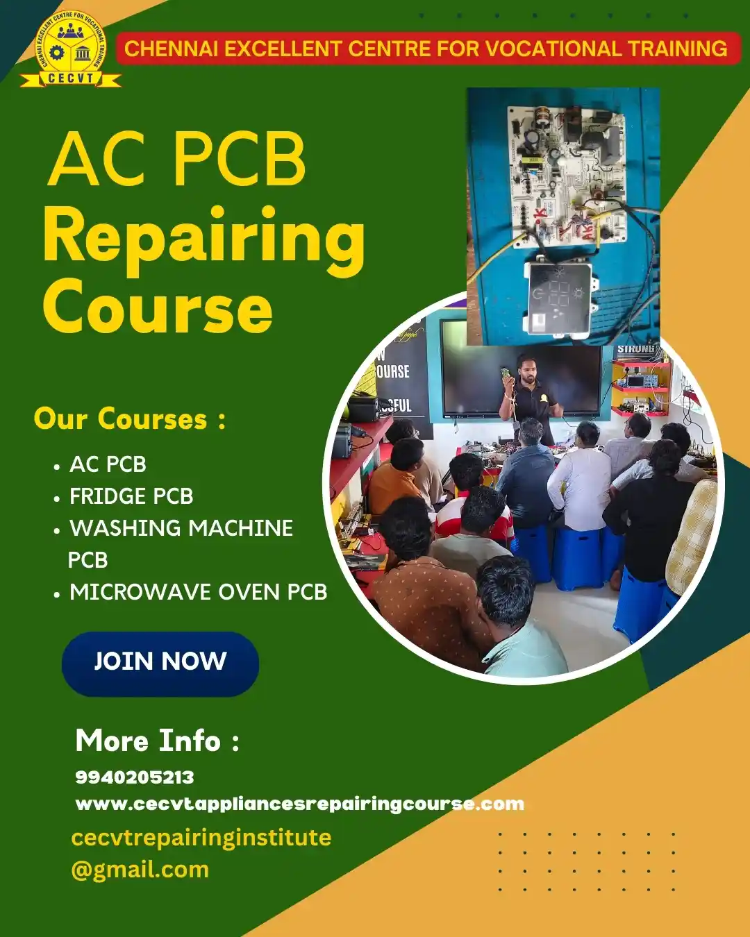 AC PCB Board Mechanic Course in Boudh Odisha