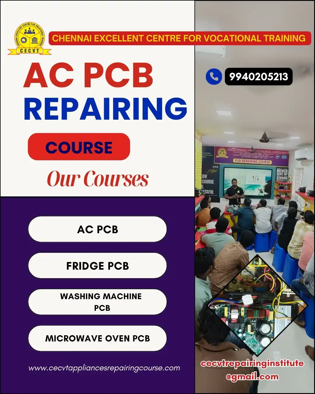AC PCB Board Mechanic Course in Ganjam Odisha