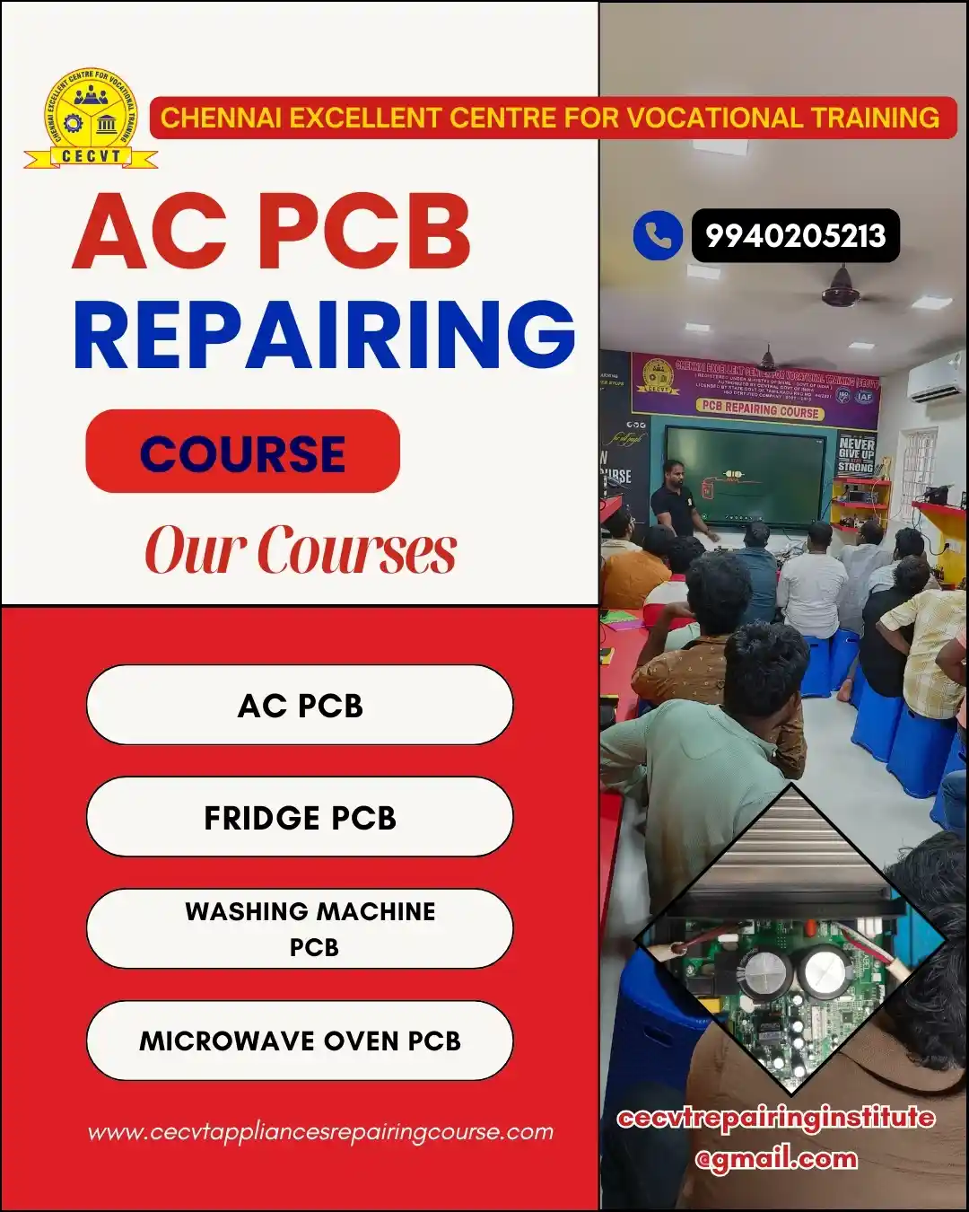 AC PCB Board Mechanic Course in Ganjam Odisha