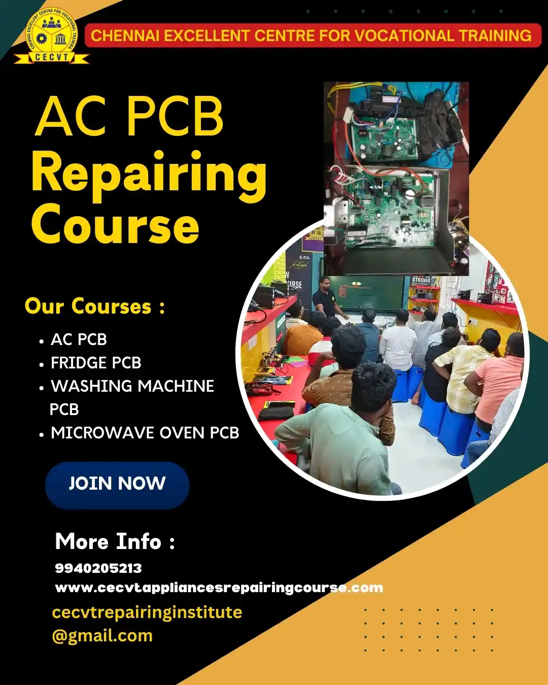 AC PCB Board Mechanic Course in Boudh Odisha