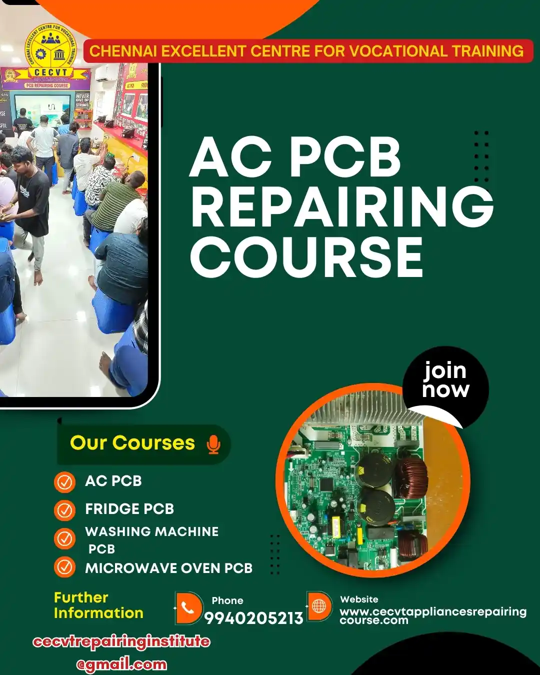 AC PCB Board Mechanic Course in Jajpur Odisha