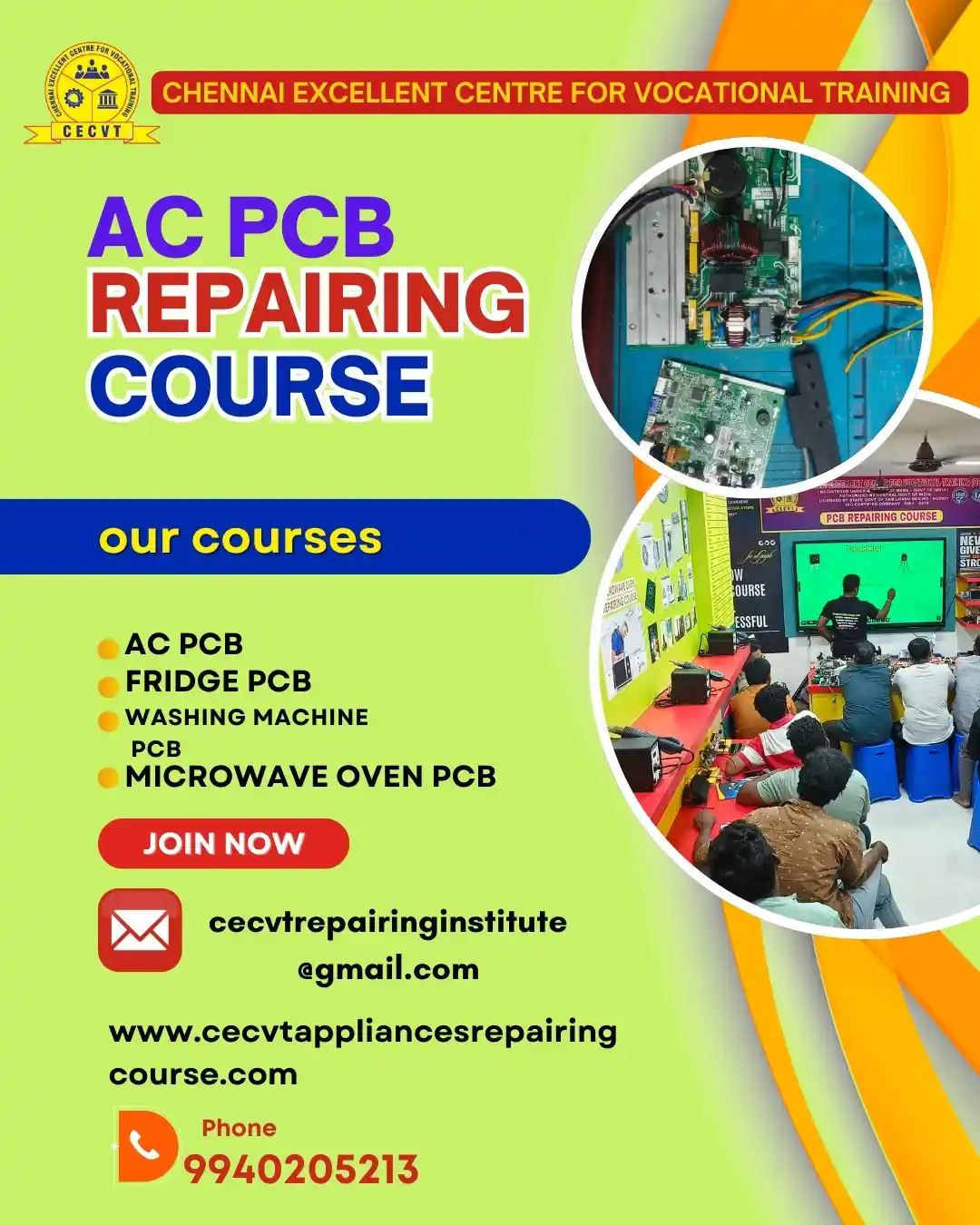 AC PCB Board Mechanic Course in Jajpur Odisha