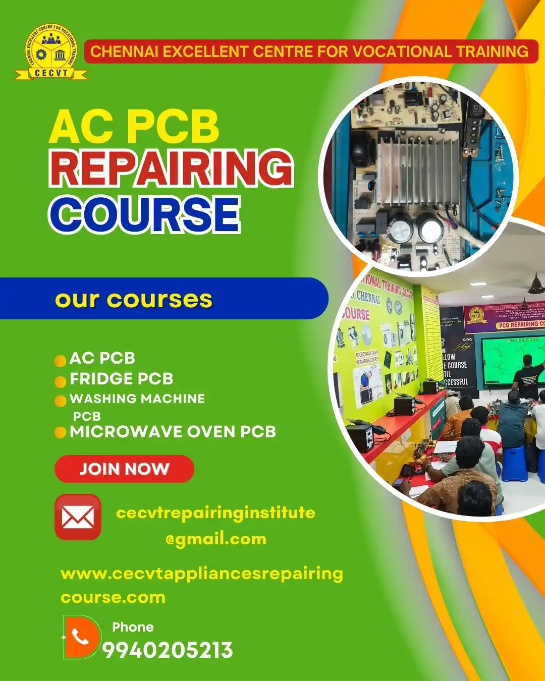 AC PCB Board Mechanic Course in Jajpur Odisha