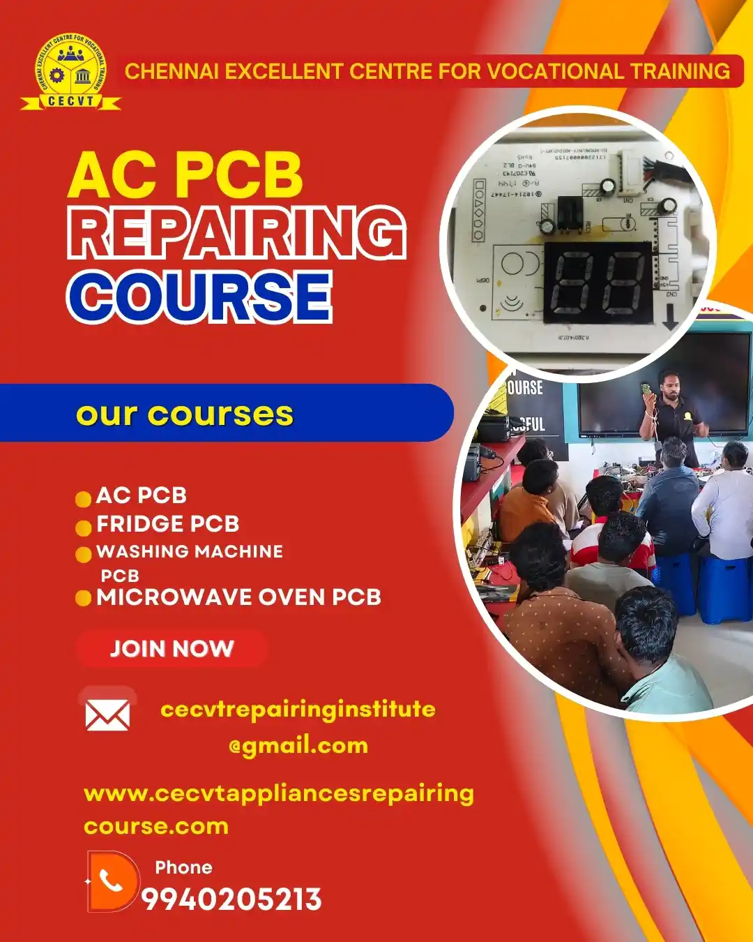 AC PCB Board Mechanic Course in Jajpur Odisha