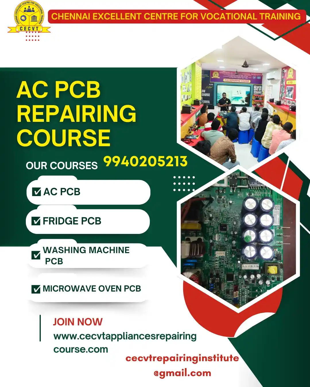 AC PCB Board Mechanic Course in Jharsuguda Odisha