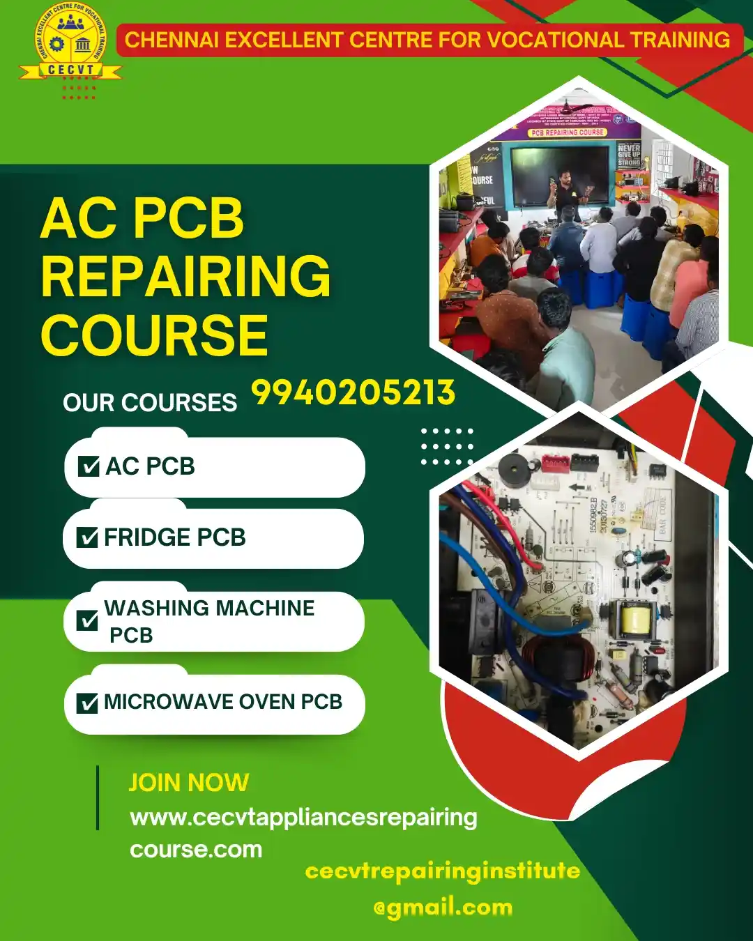 AC PCB Board Mechanic Course in Jharsuguda Odisha
