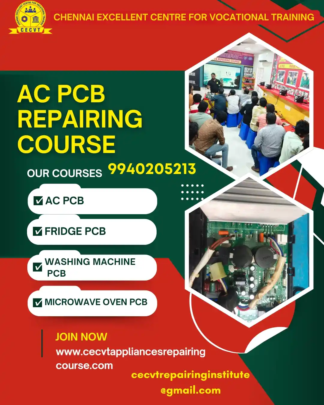 AC PCB Board Mechanic Course in Jharsuguda Odisha