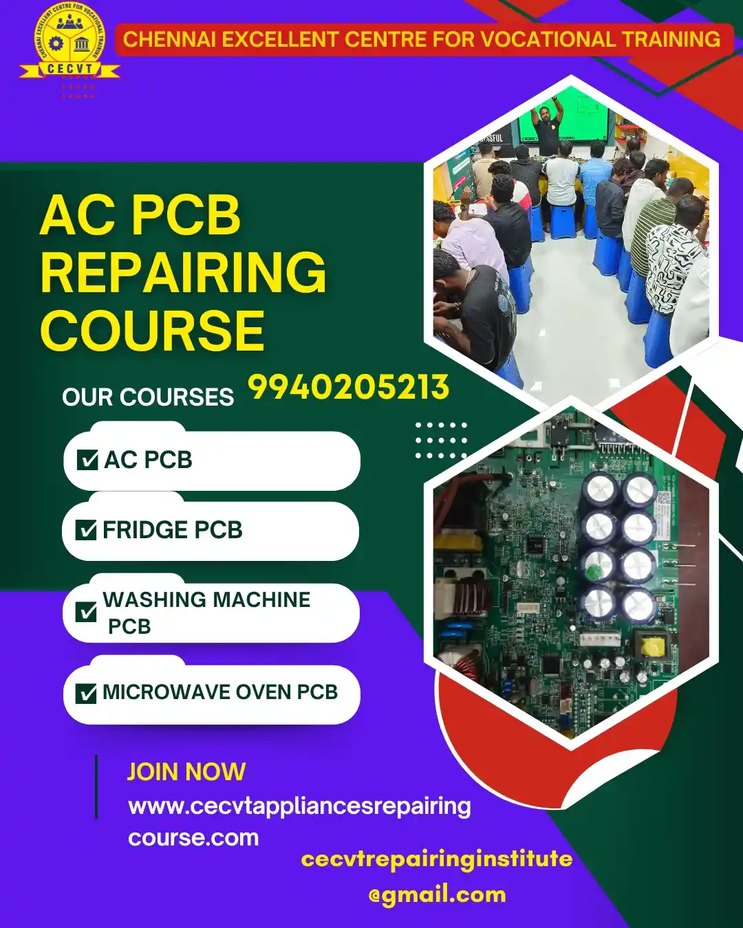 AC PCB Board Mechanic Course in Kalahandi Odisha