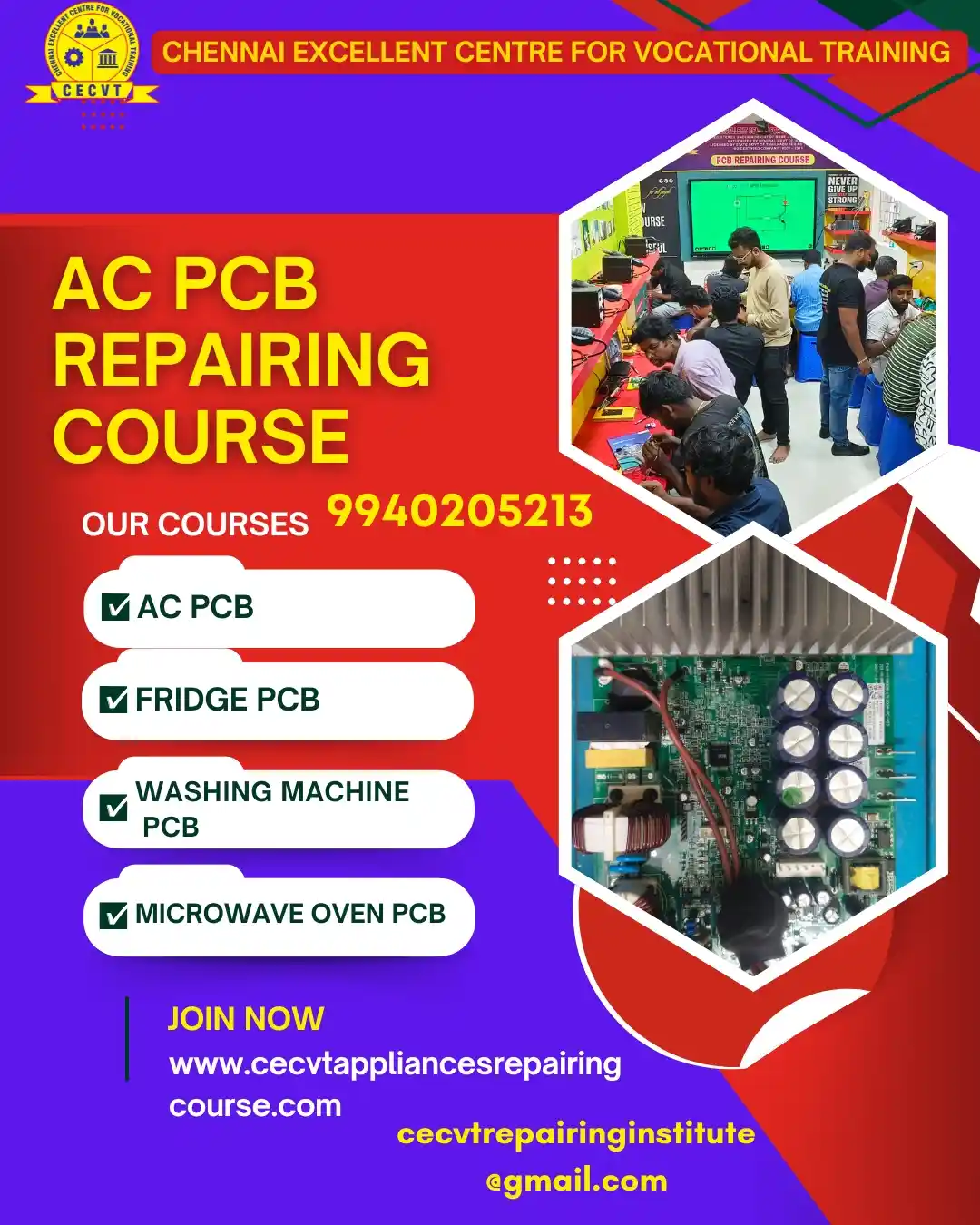AC PCB Board Mechanic Course in Kalahandi Odisha