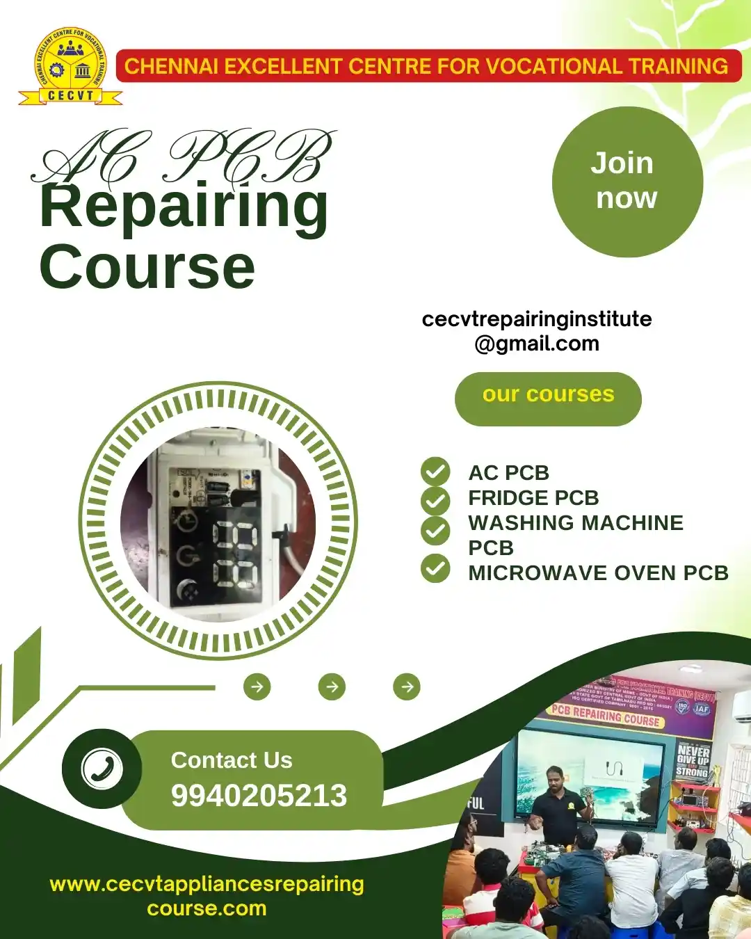 AC PCB Board Mechanic Course in Kalahandi Odisha