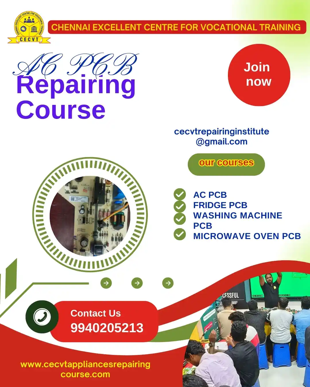 AC PCB Board Mechanic Course in Kalahandi Odisha