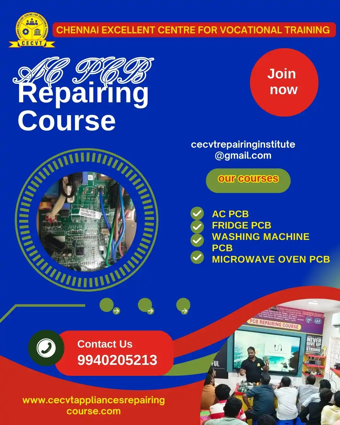 AC PCB Board Mechanic Course in Kandhamal Odisha