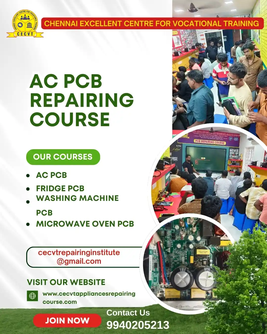 AC PCB Board Mechanic Course in Kandhamal Odisha