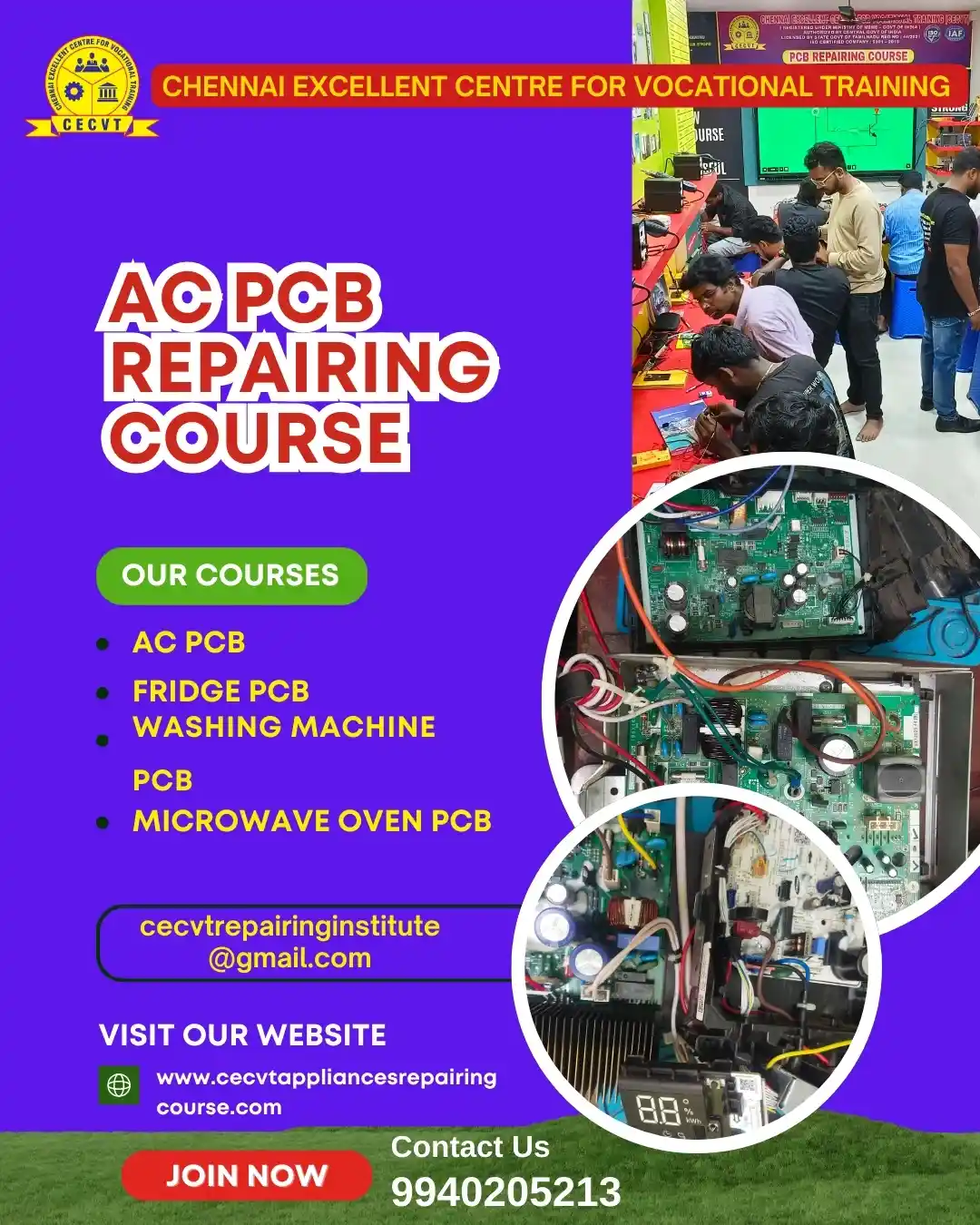 AC PCB Board Mechanic Course in Kandhamal Odisha