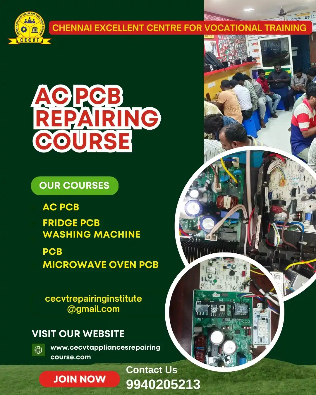 AC PCB Board Mechanic Course in Kandhamal Odisha