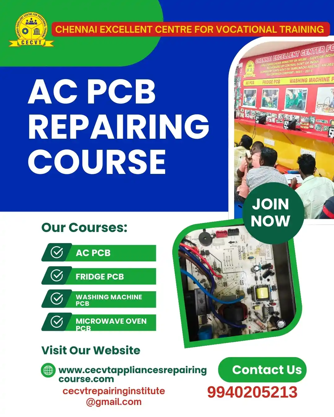 AC PCB Board Mechanic Course in Kendrapara Odisha