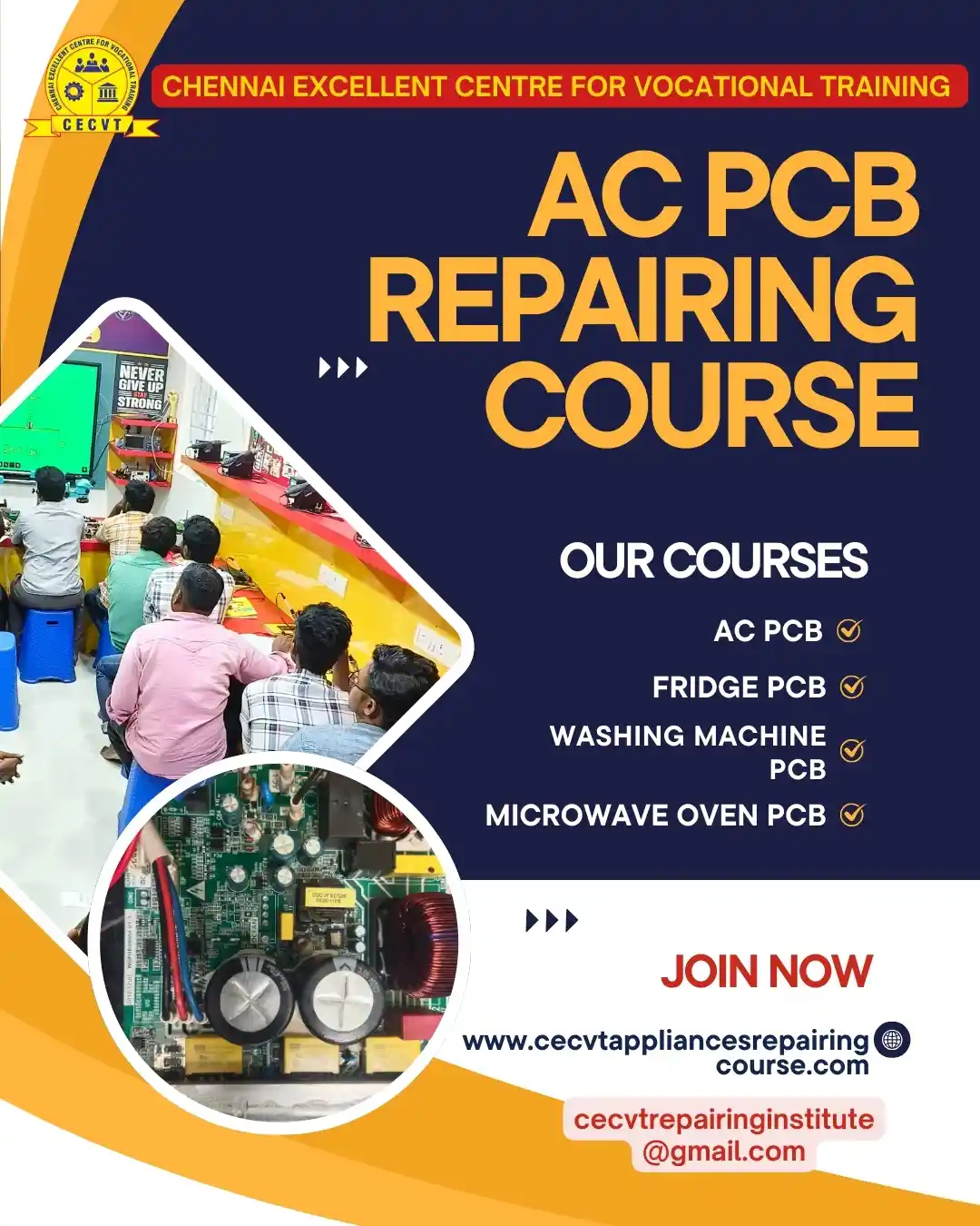 AC PCB Board Mechanic Course in Kendrapara Odisha