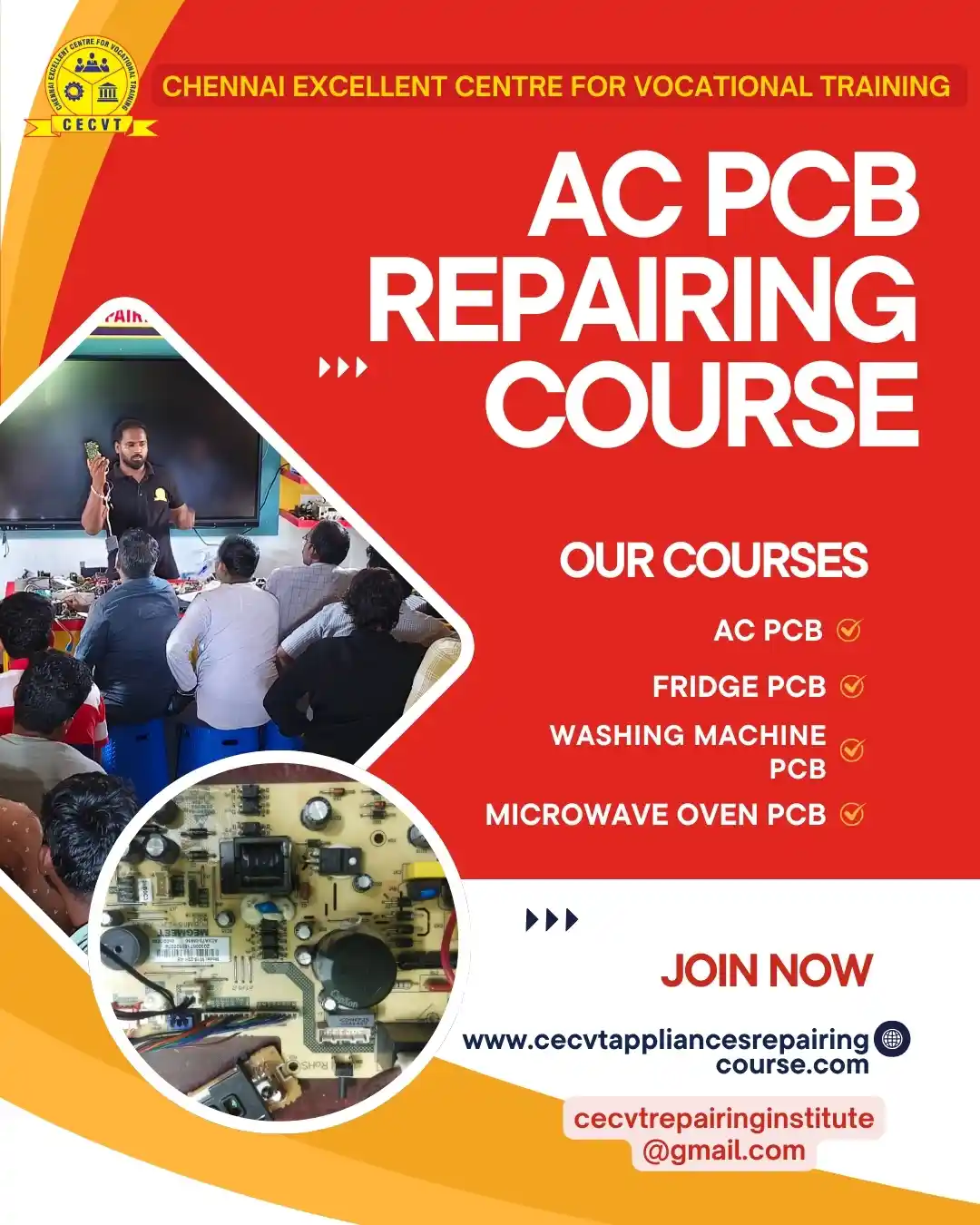 AC PCB Board Mechanic Course in Kendrapara Odisha