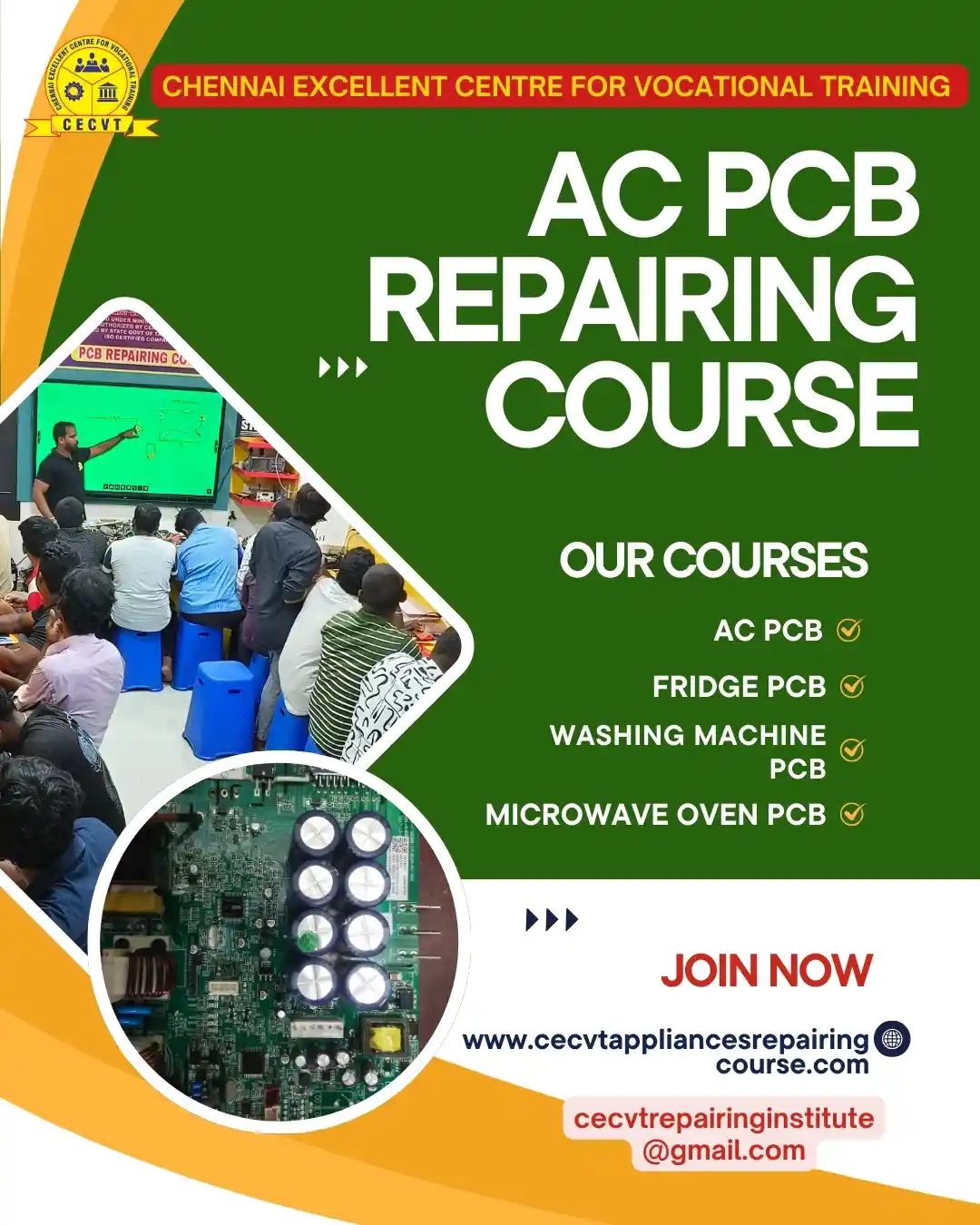 AC PCB Board Mechanic Course in Keonjhar Odisha