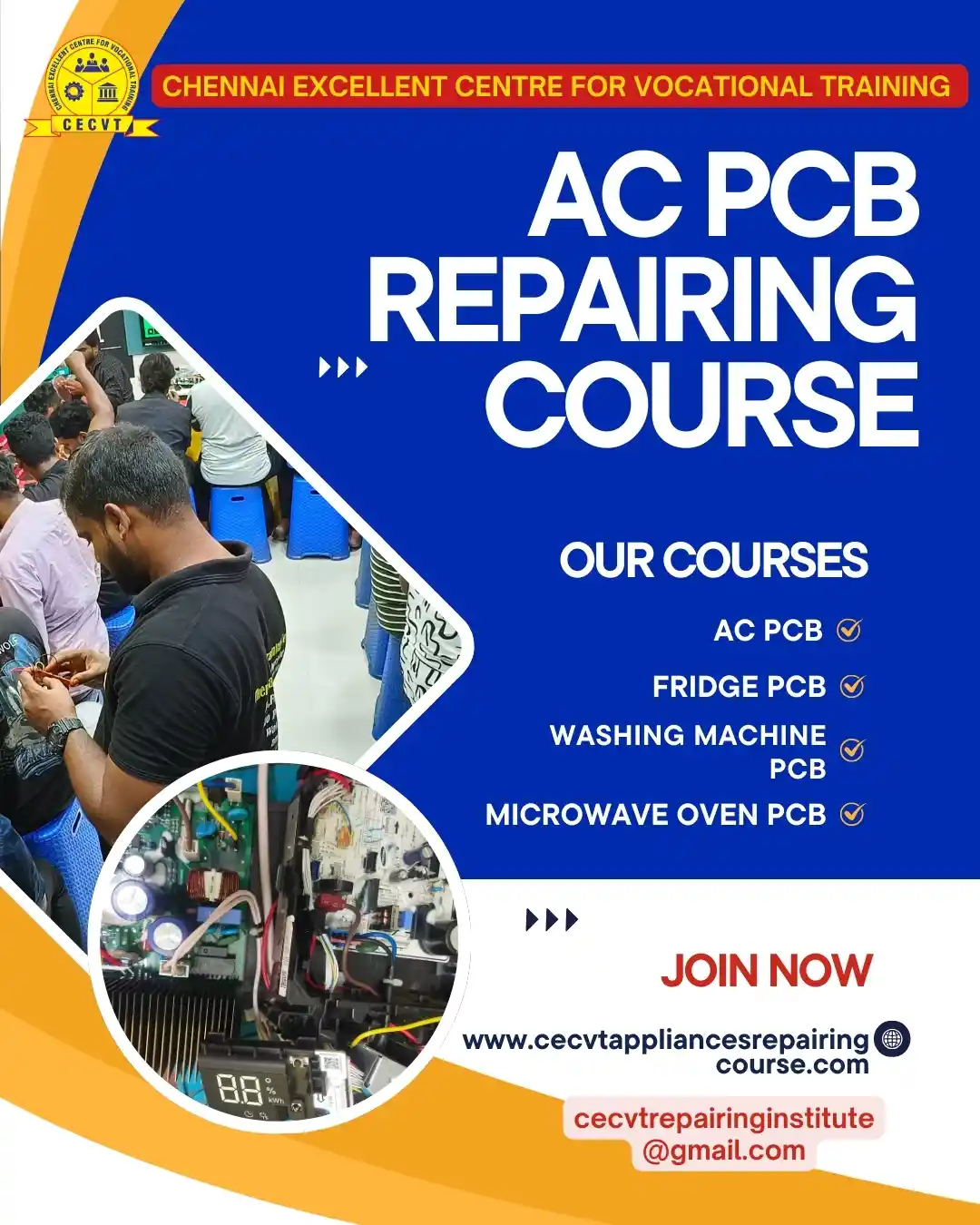 AC PCB Board Mechanic Course in Keonjhar Odisha