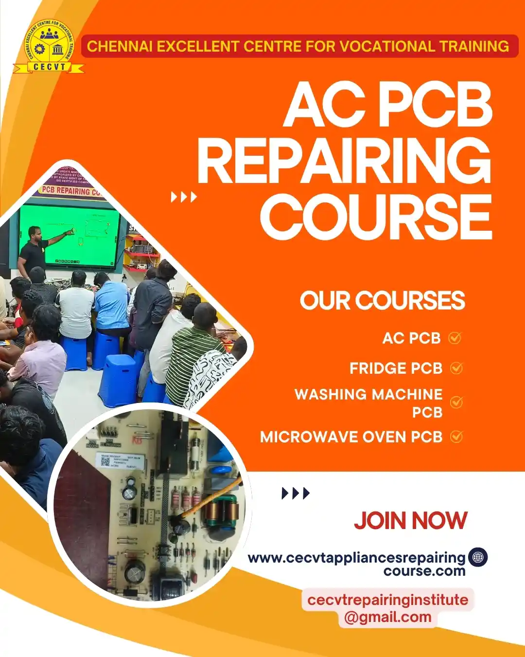 AC PCB Board Mechanic Course in Keonjhar Odisha
