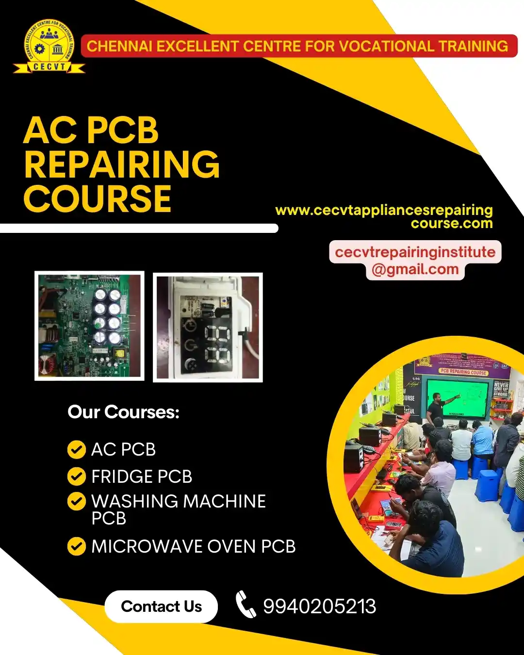 AC PCB Board Mechanic Course in Keonjhar  Odisha