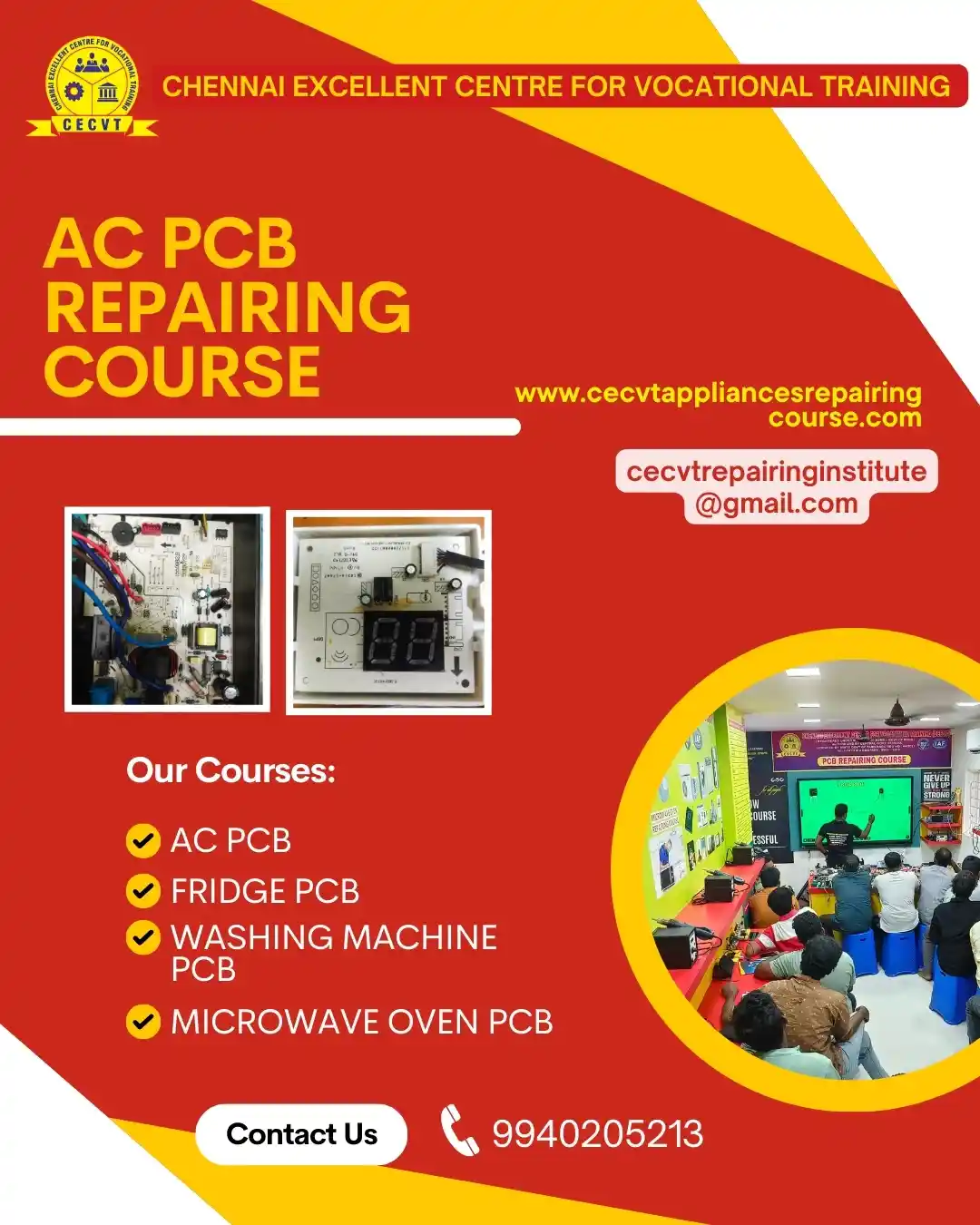 AC PCB Board Mechanic Course in Keonjhar Odisha