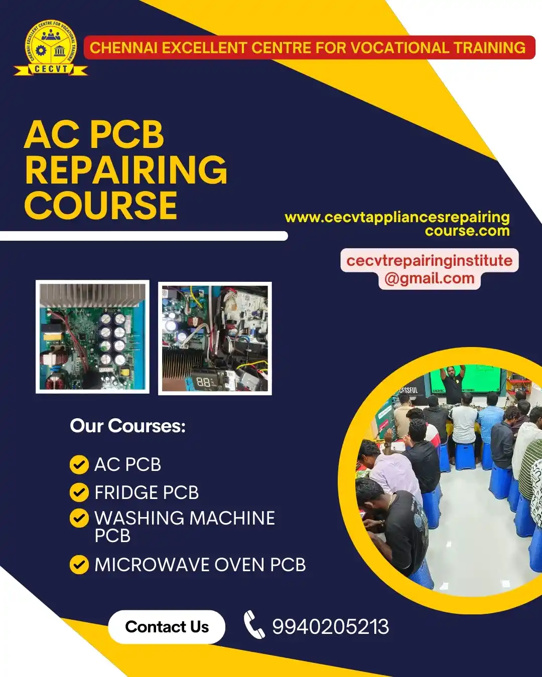 AC PCB Board Mechanic Course in Khordha Odisha