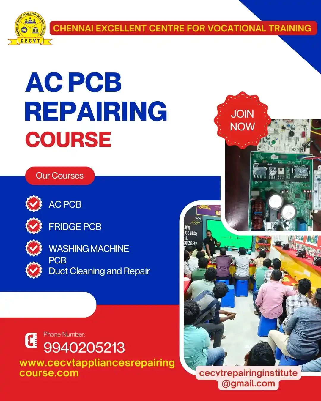 AC PCB Board Mechanic Course in Mayurbhanj Odisha