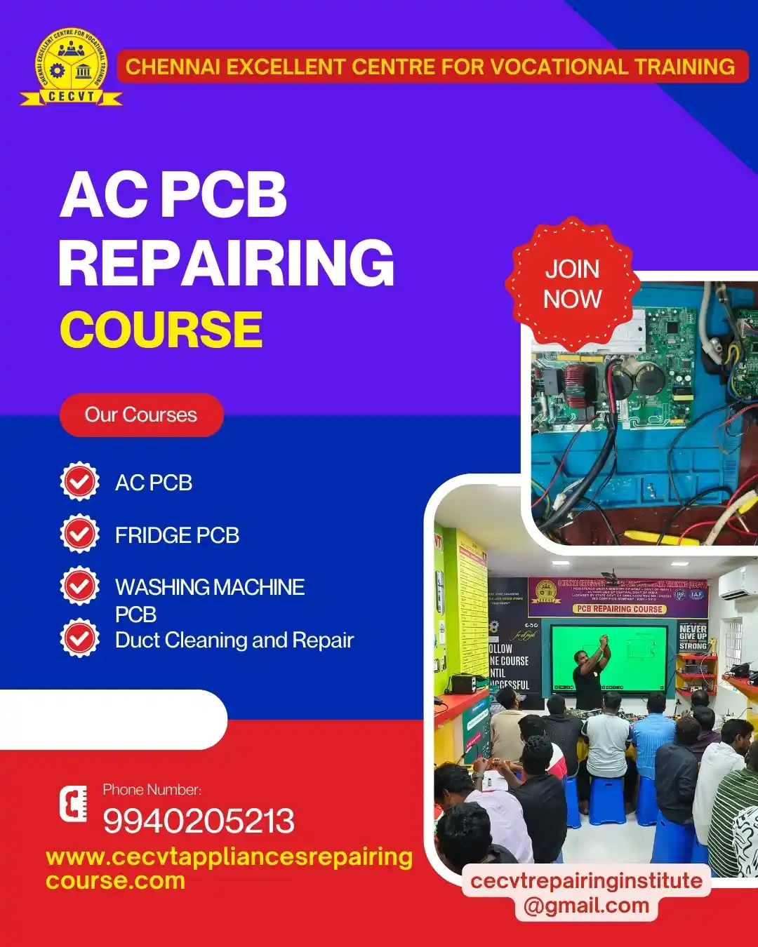 AC PCB Board Mechanic Course in Mayurbhanj Odisha