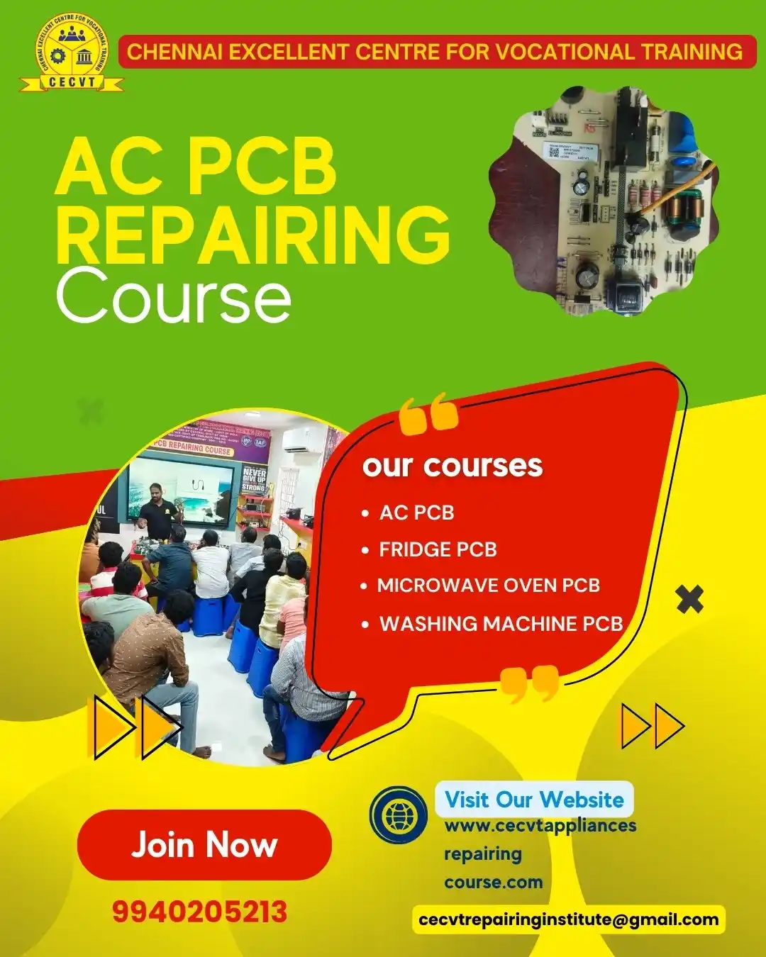 AC PCB Repairing Course in Atraulia