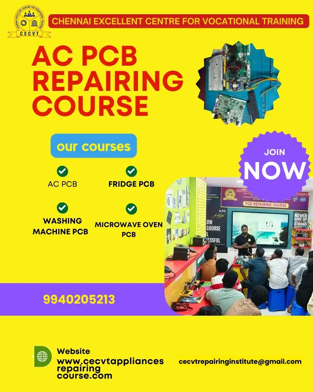 AC PCB Repairing Course in Atraulia