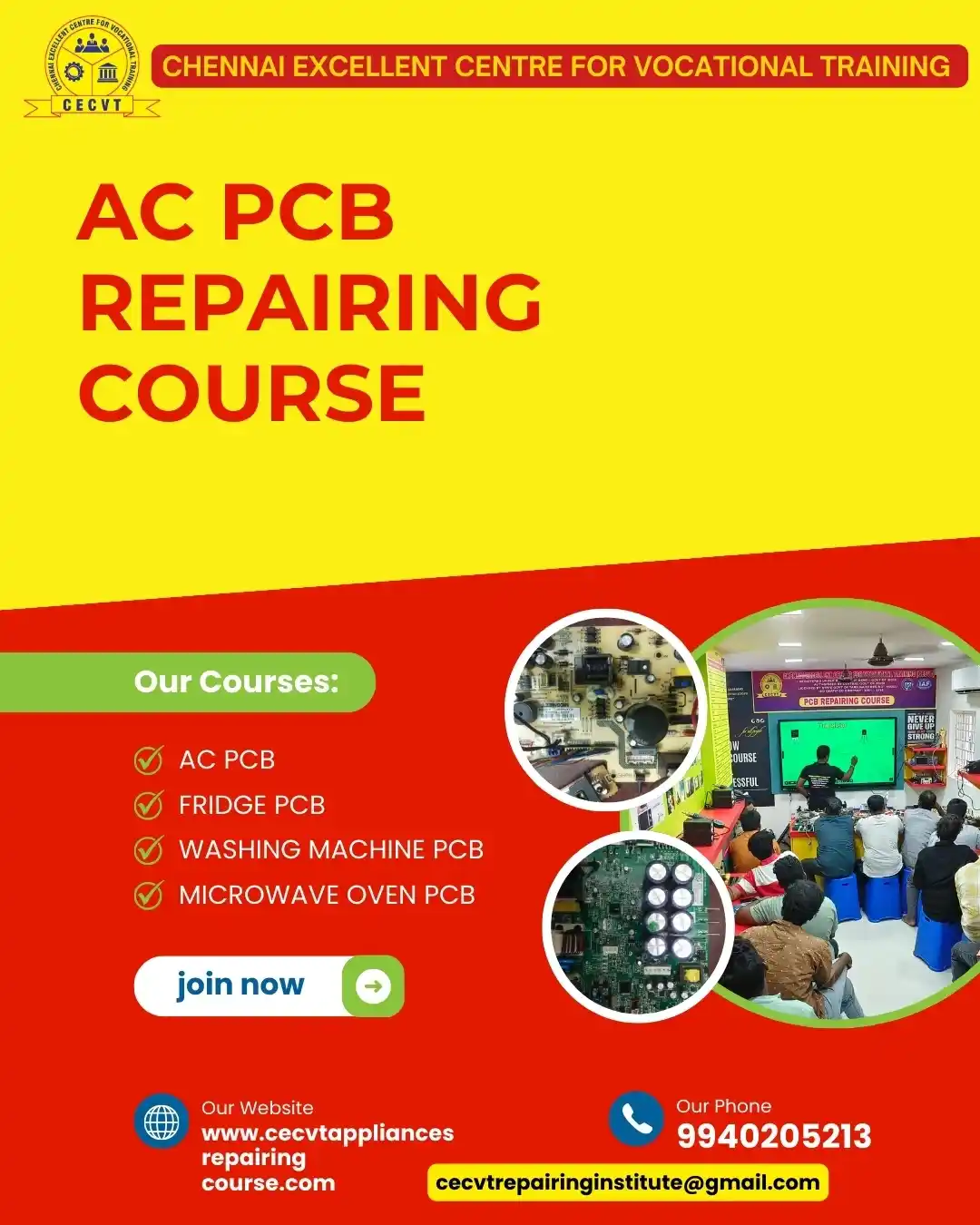AC PCB Repairing Course in Baberu