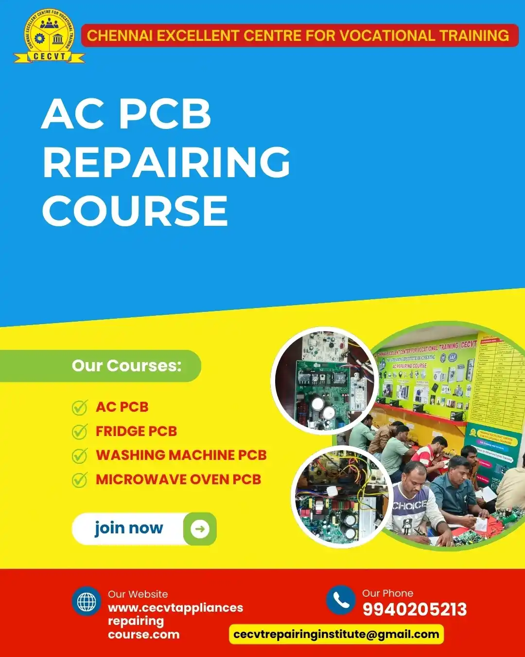AC PCB Repairing Course in Baberu