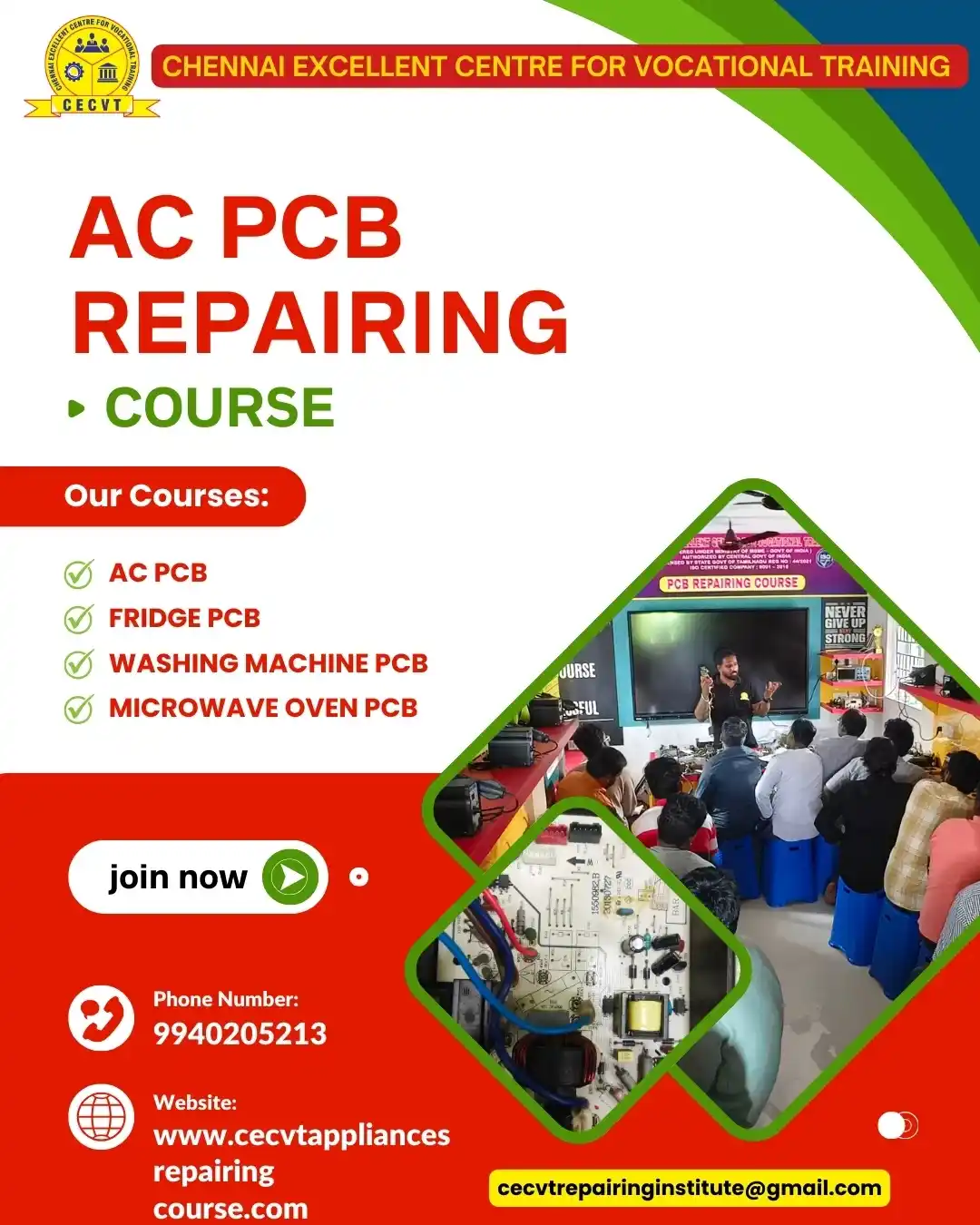 AC PCB Repairing Course in Baberu
