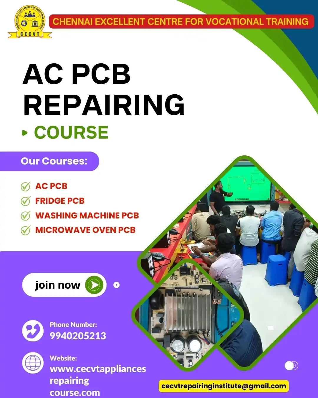 AC PCB Repairing Course in Lohit, Arunachal Pradesh