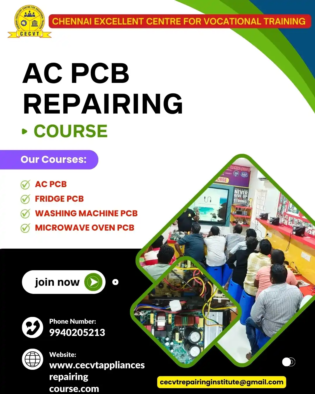 AC PCB Repairing Course in Longding, Arunachal Pradesh